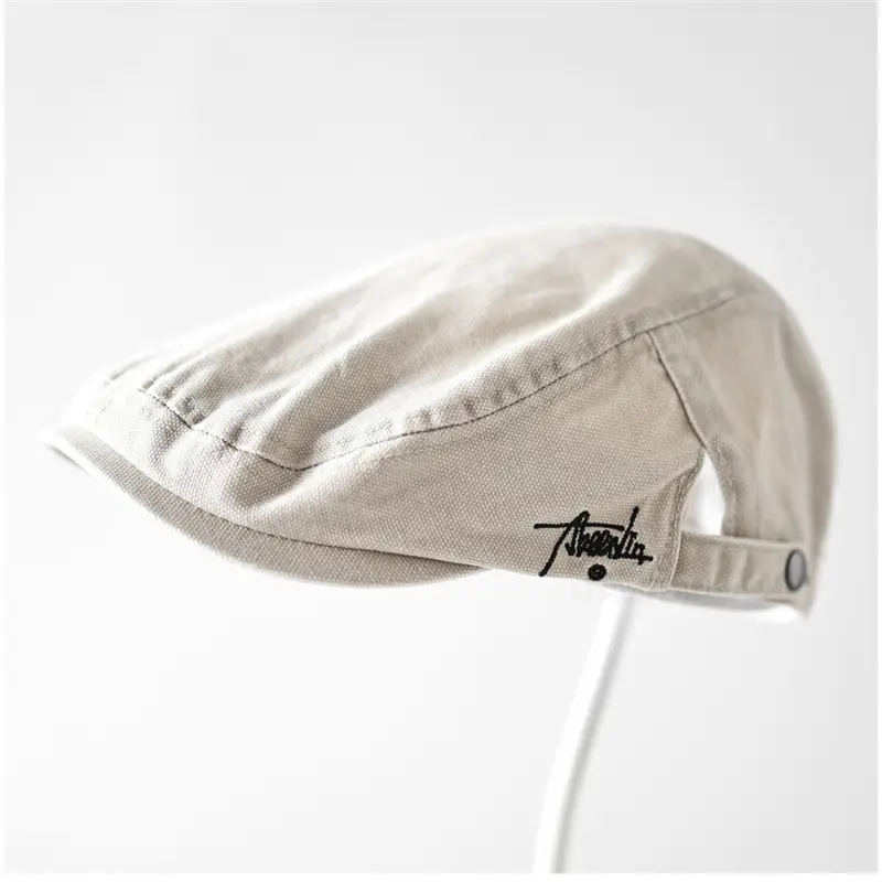 Men/Duny Duckbill Cap with Side Letter Embroidery - Image 3