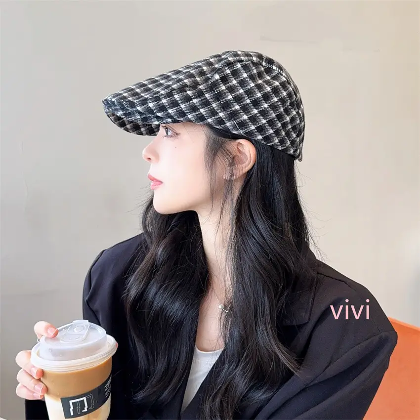 British Retro Forward Cap Japanese Autumn Winter Fashion Face-Slimming Beret Versatile Casual Newsboy Cap — feature 10