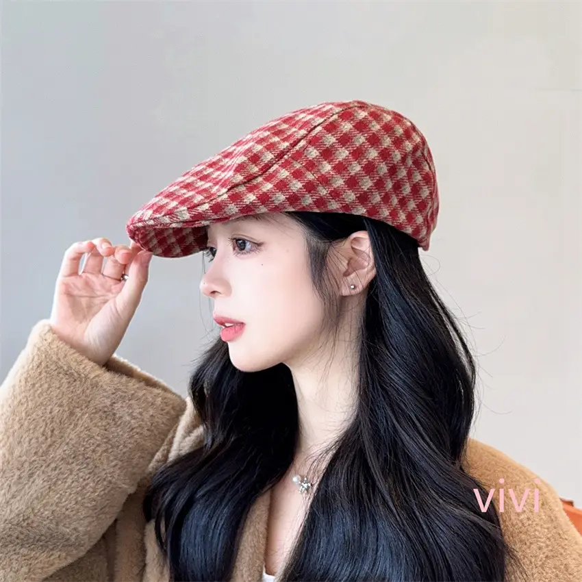 British Retro Forward Cap Japanese Autumn Winter Fashion Face-Slimming Beret Versatile Casual Newsboy Cap — feature 11