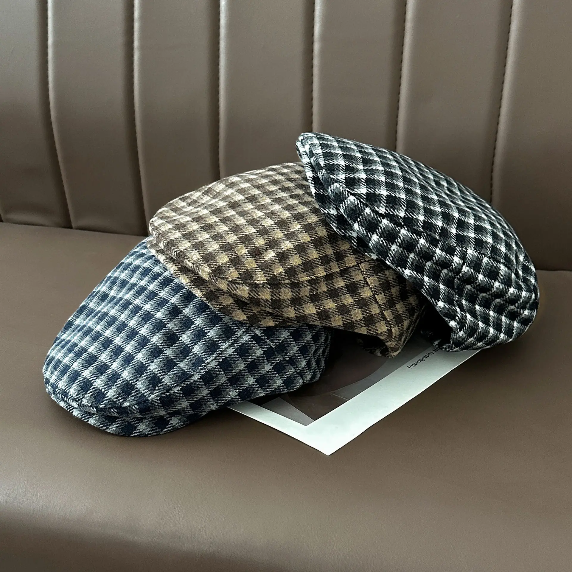 British Retro Forward Cap Japanese Autumn Winter Fashion Face-Slimming Beret Versatile Casual Newsboy Cap — feature 2
