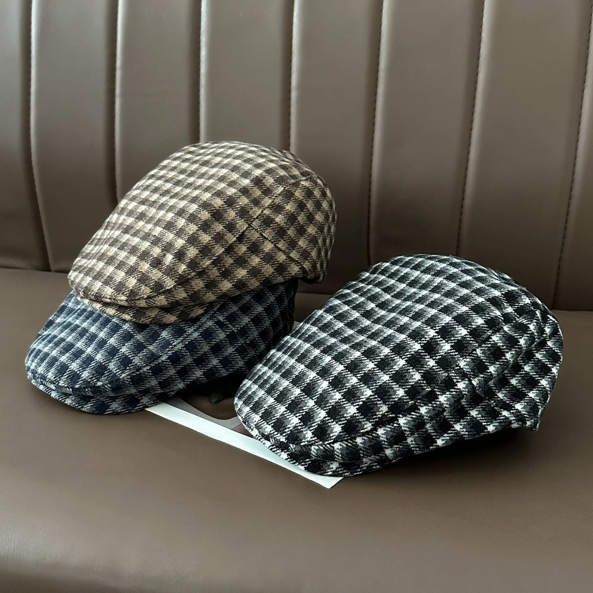British Retro Forward Cap Japanese Autumn Winter Fashion Face-Slimming Beret Versatile Casual Newsboy Cap — feature 9