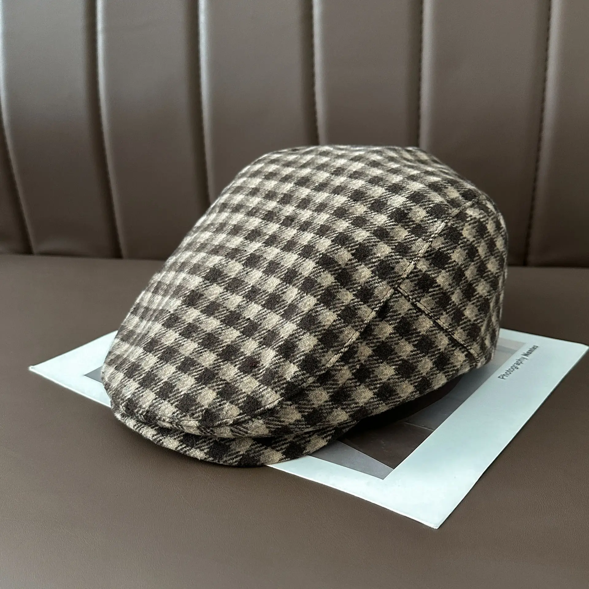 British Retro Forward Cap Japanese Autumn Winter Fashion Face-Slimming Beret Versatile Casual Newsboy Cap - Image 3