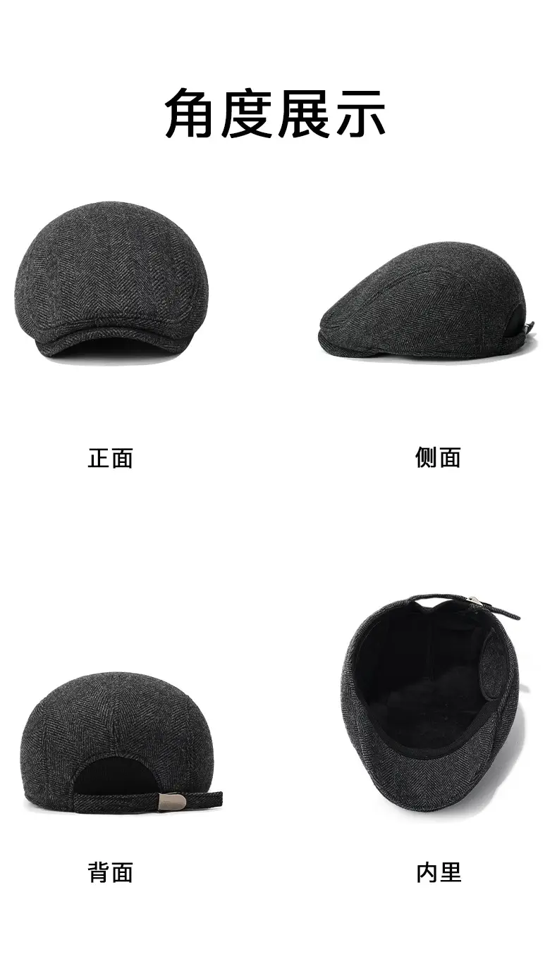 Winter Wool Cap for Men Elderly Cold Weather — feature 13