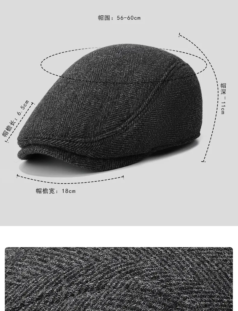 Winter Wool Cap for Men Elderly Cold Weather — feature 6