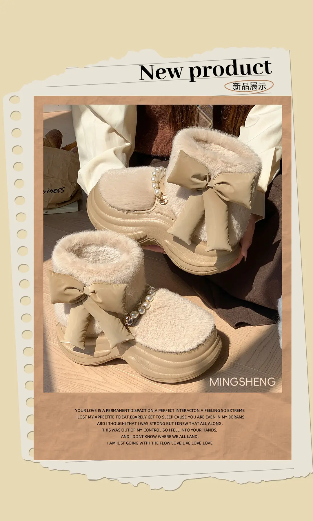 New Cotton Slippers for Women in Winter for Home and Outdoor Wear, Indoor Soft Soles, Increased Thickness, Non-Slip Thick Soles, Warm Plush Cotton Shoes — feature 2