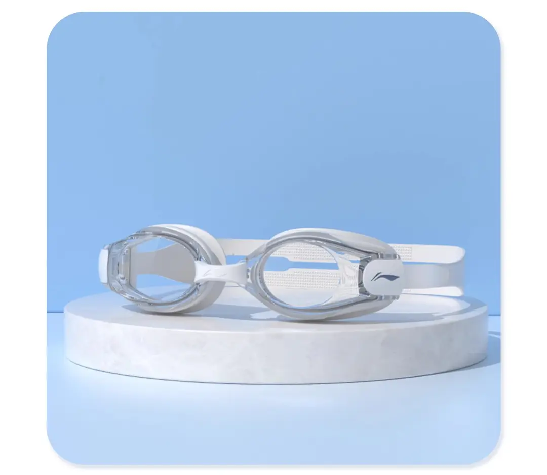 Li Ning Swimming Goggles Waterproof and Anti-Fog High-Definition Myopia Degree Men's and Women's Professional Diving Glasses Swimming Cap Set Swimming Wholesale — feature 15