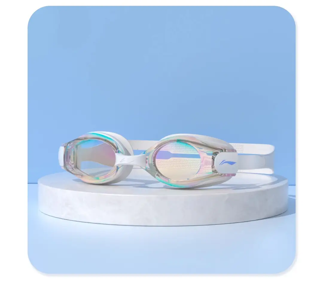 Li Ning Swimming Goggles Waterproof and Anti-Fog High-Definition Myopia Degree Men's and Women's Professional Diving Glasses Swimming Cap Set Swimming Wholesale — feature 16