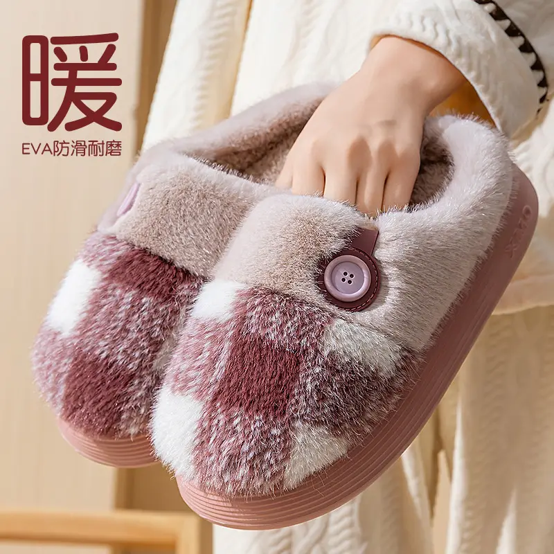 Women's Warm Plush Confinement Shoes for Winter Indoor Use - Image 8
