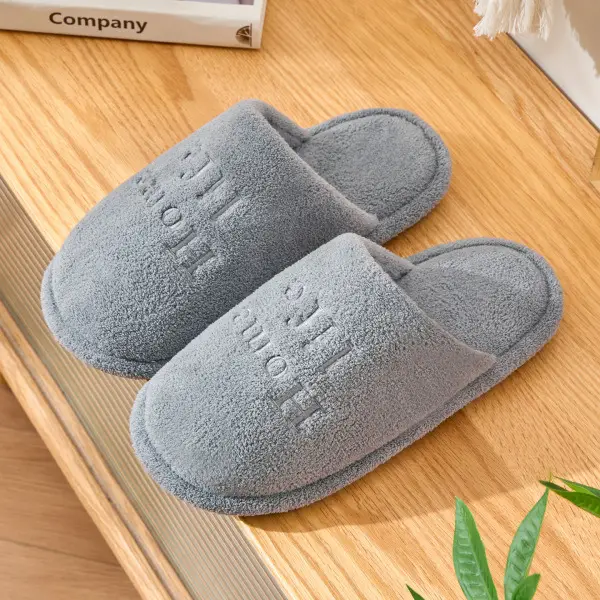 Japanese-Style Silent Cotton Slippers for Women Winter Non-Slip - Image 10
