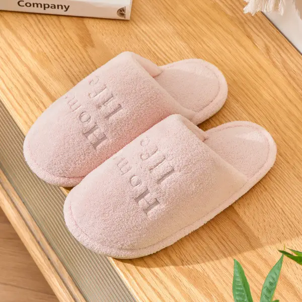 Japanese-Style Silent Cotton Slippers for Women, Winter Non-Slip Floor Slippers, Soft-Soled Home Maternity Shoes, Indoor Warm Cotton Slippers - Image 11