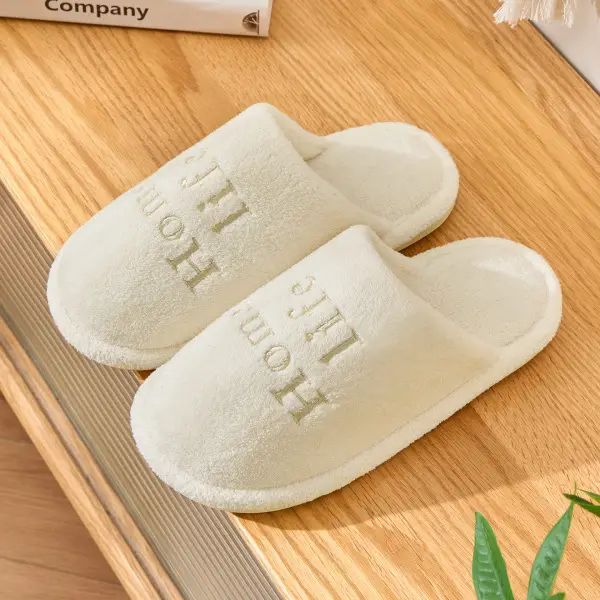 Japanese-Style Silent Cotton Slippers for Women Winter Non-Slip - Image 13
