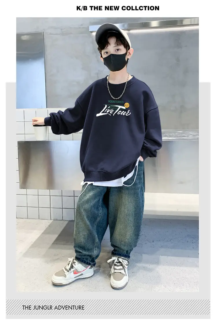 Kids Long Sleeve Cartoon Pullover T-Shirt 2025 Autumn — feature 10