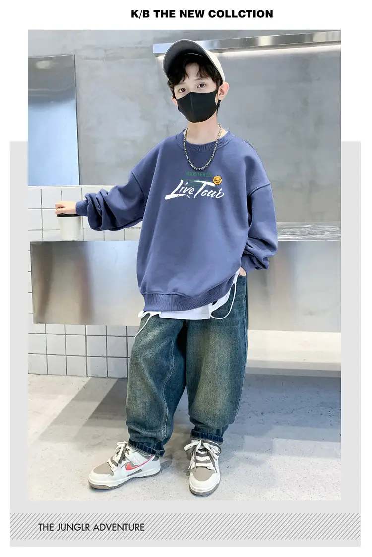 Kids Long Sleeve Cartoon Pullover T-Shirt 2025 Autumn — feature 18