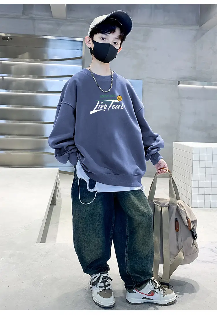 Kids Long Sleeve Cartoon Pullover T-Shirt 2025 Autumn — feature 20