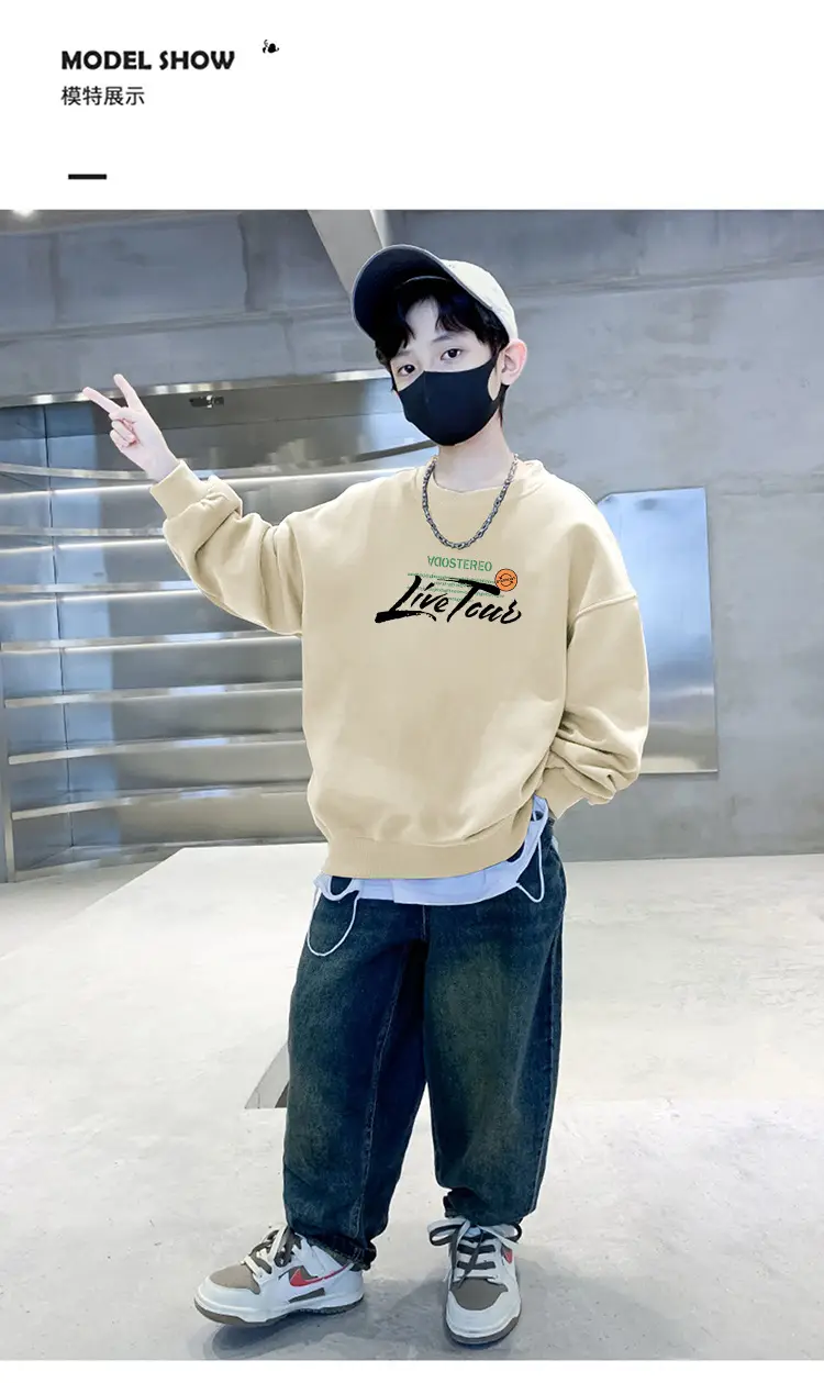 Kids Long Sleeve Cartoon Pullover T-Shirt 2025 Autumn — feature 21