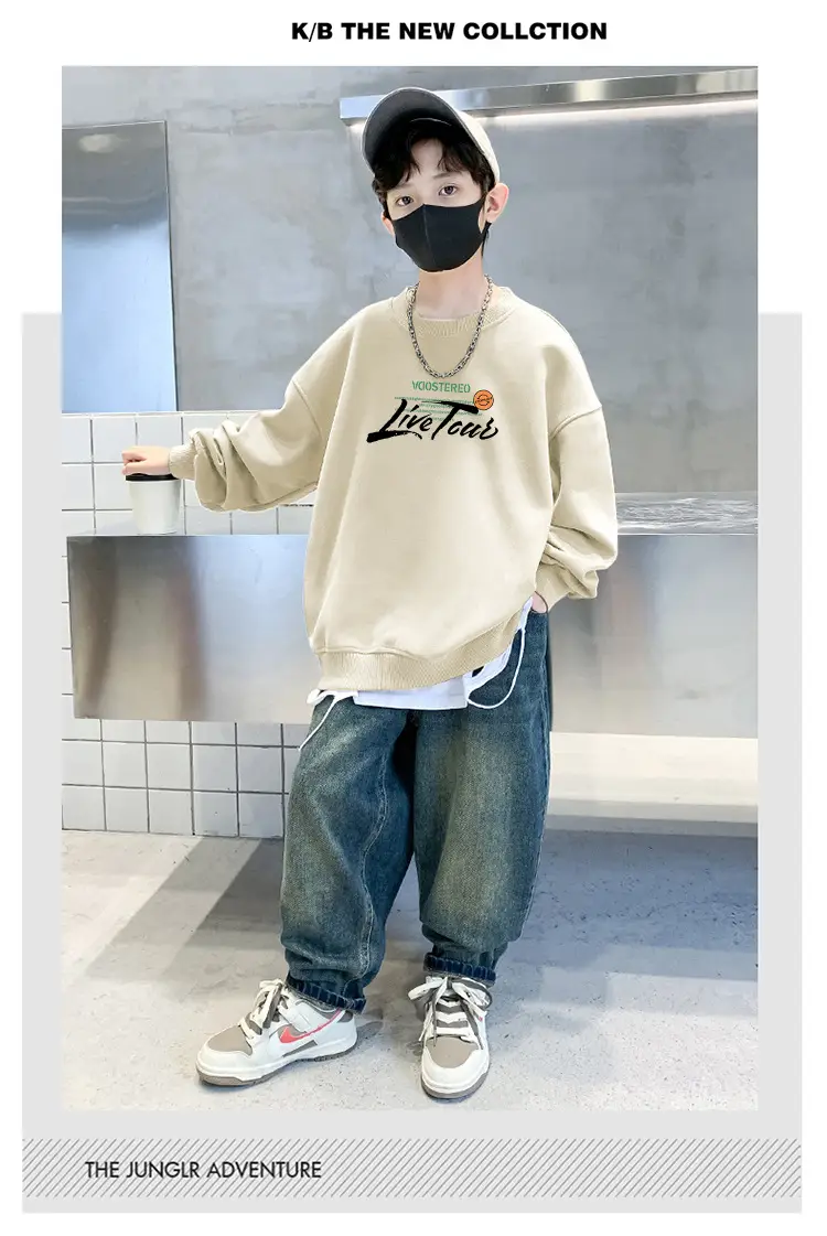 Kids Long Sleeve Cartoon Pullover T-Shirt 2025 Autumn — feature 22