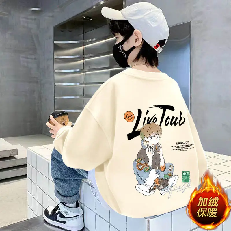 Kids Long Sleeve Cartoon Pullover T-Shirt 2025 Autumn - Image 10