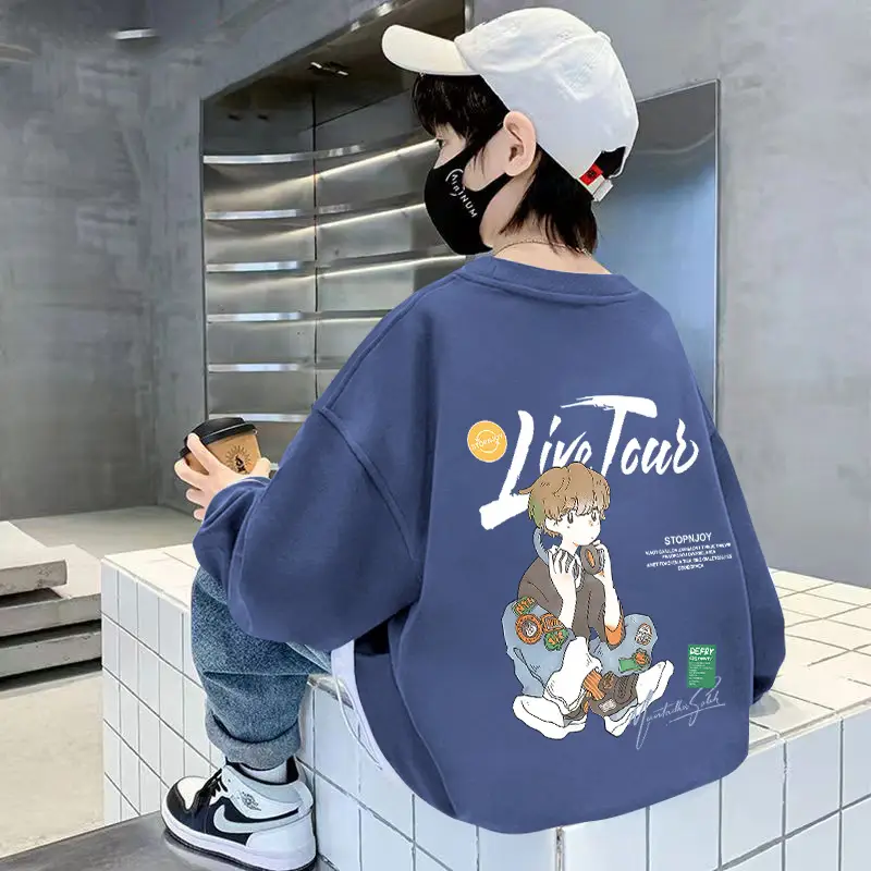 Kids Long Sleeve Cartoon Pullover T-Shirt 2025 Autumn - Image 4