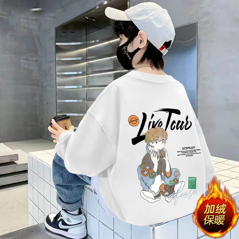 Kids Long Sleeve Cartoon Pullover T-Shirt 2025 Autumn - Image 6