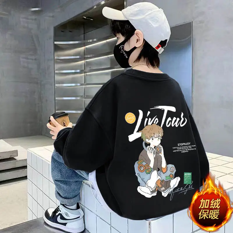 Kids Long Sleeve Cartoon Pullover T-Shirt 2025 Autumn - Image 8