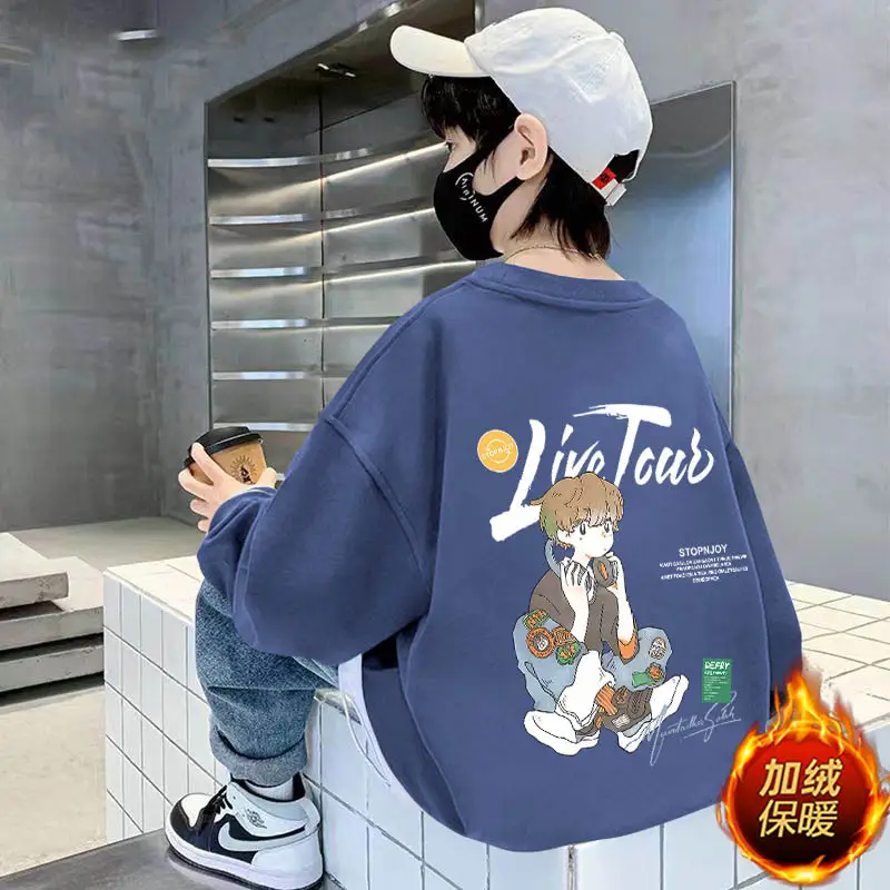 Kids Long Sleeve Cartoon Pullover T-Shirt 2025 Autumn - Image 9
