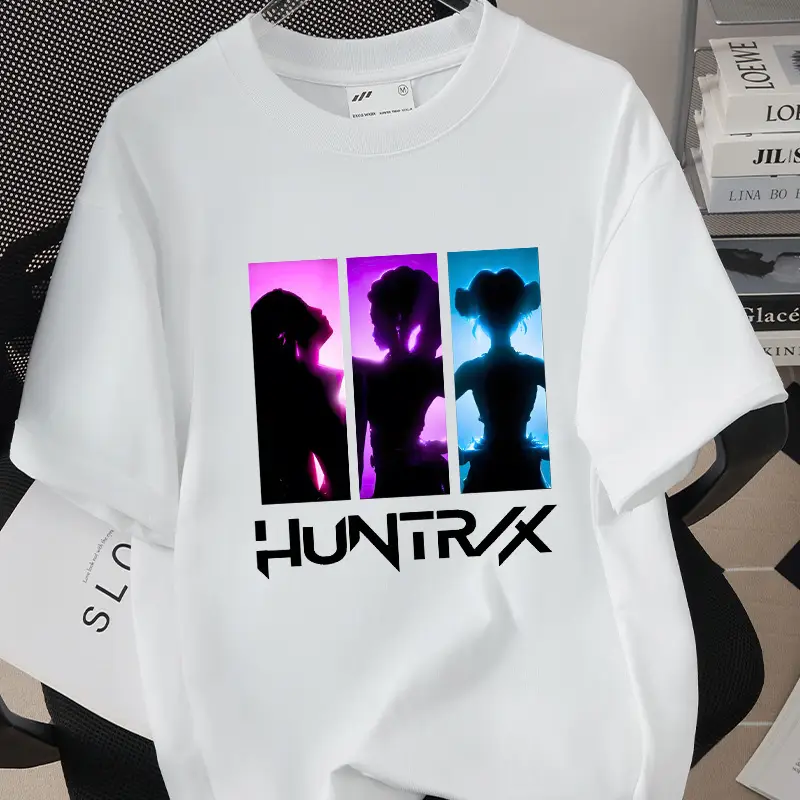 Korean Kpop Graphic T-Shirt Black Short Sleeve for Girls Boys — feature 24