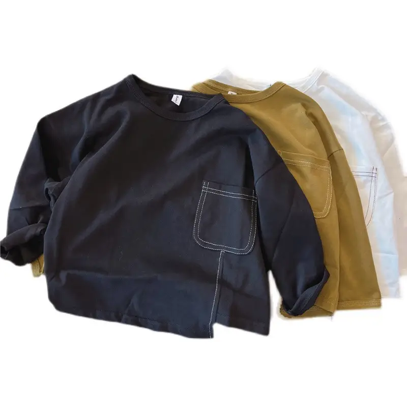 Boys Long Sleeve T-Shirt Green White Black 2025 — feature 8