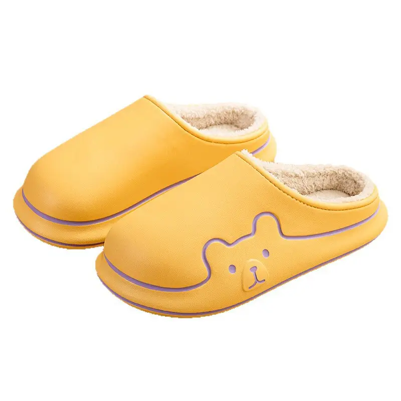 Jialiya Cute Cotton Slippers for Women Autumn and Winter 2025 New Indoor Home Thick-Soled Outer Wear Fleece-Lined Cotton Slippers for Men - Image 13