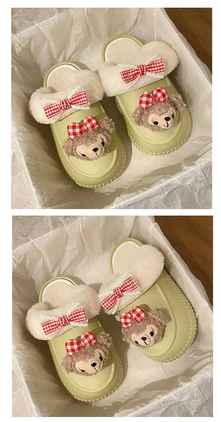 Winter Removable Duffy Bear Slippers for Women — feature 13