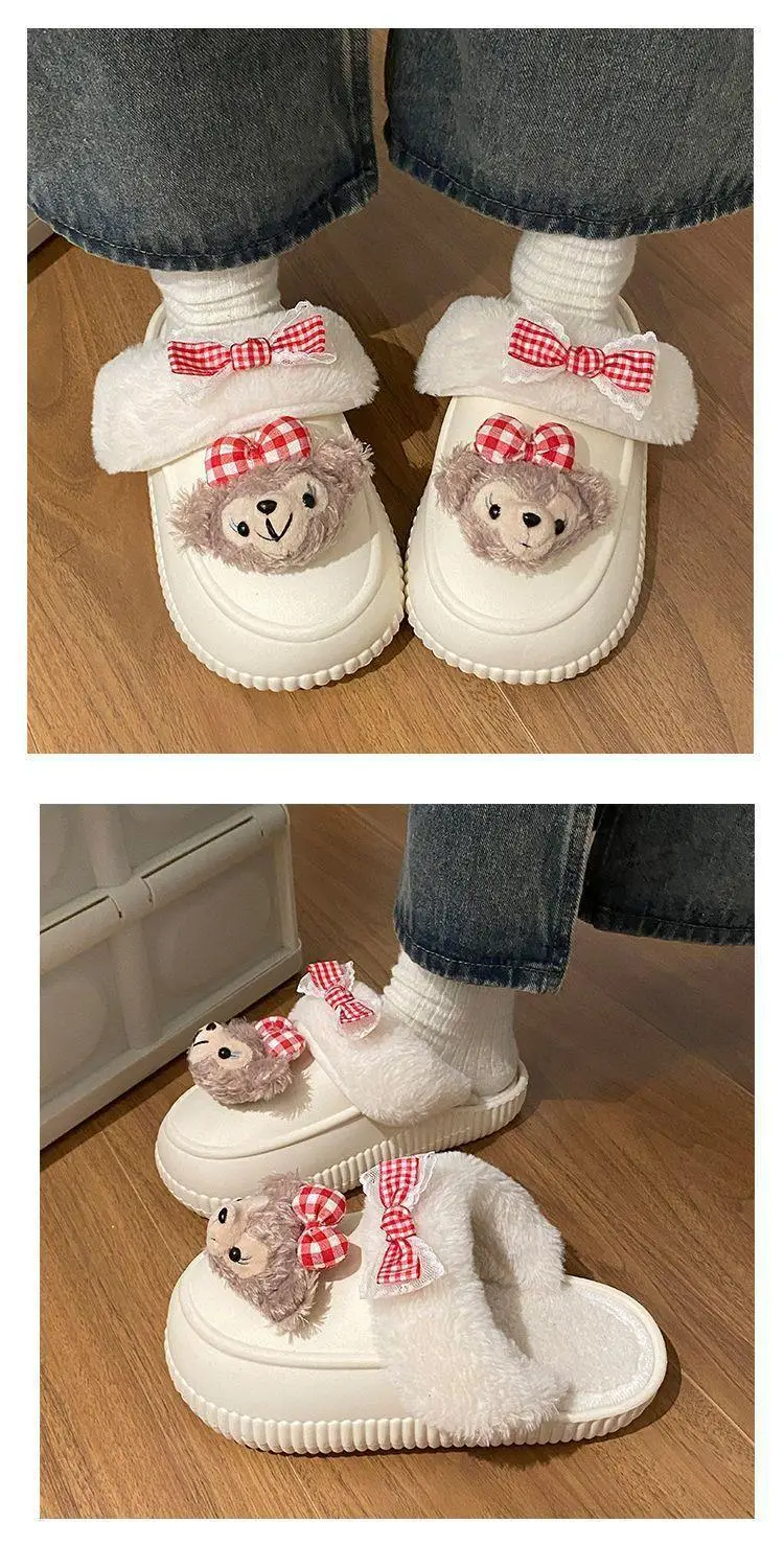 Winter Removable Duffy Bear Slippers for Women — feature 15