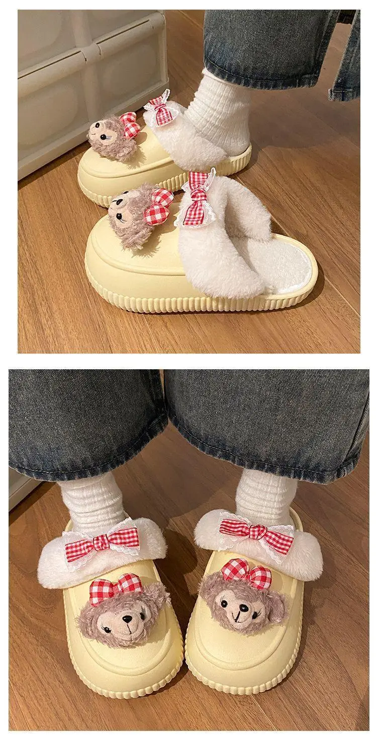 Winter Removable Duffy Bear Slippers for Women — feature 16