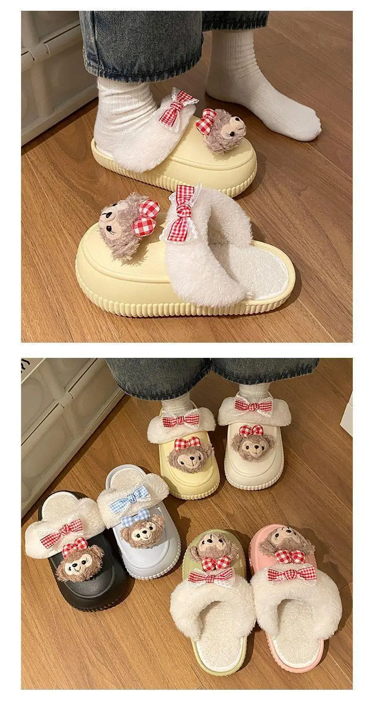 Winter Removable Duffy Bear Slippers for Women — feature 17