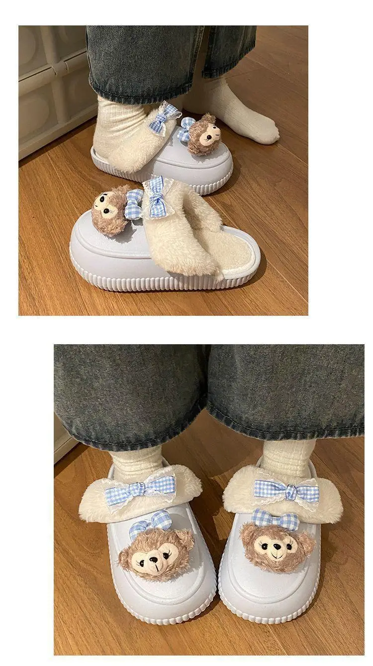 Winter Removable Duffy Bear Slippers for Women — feature 20
