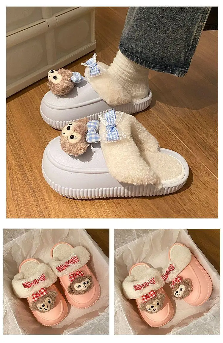 Winter Removable Duffy Bear Slippers for Women — feature 21