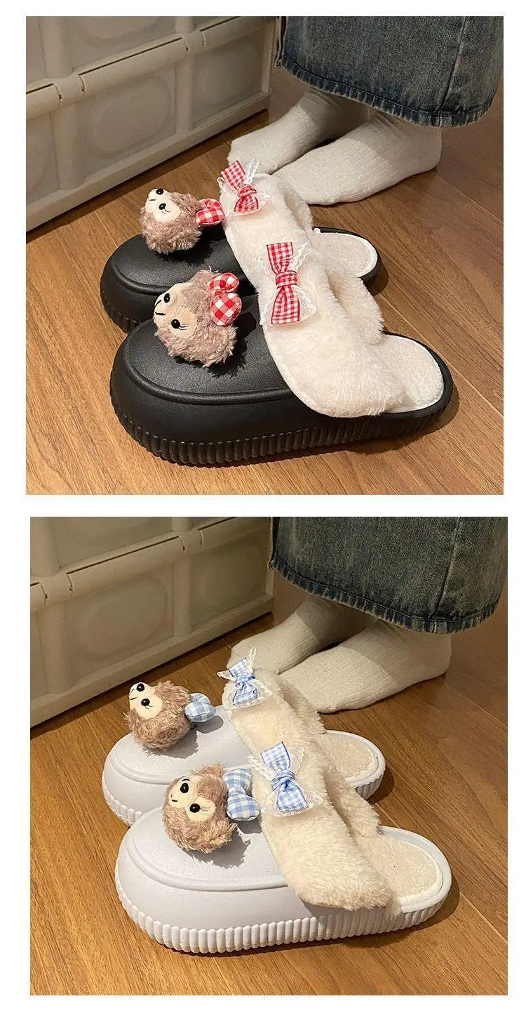 Winter Removable Duffy Bear Slippers for Women — feature 22