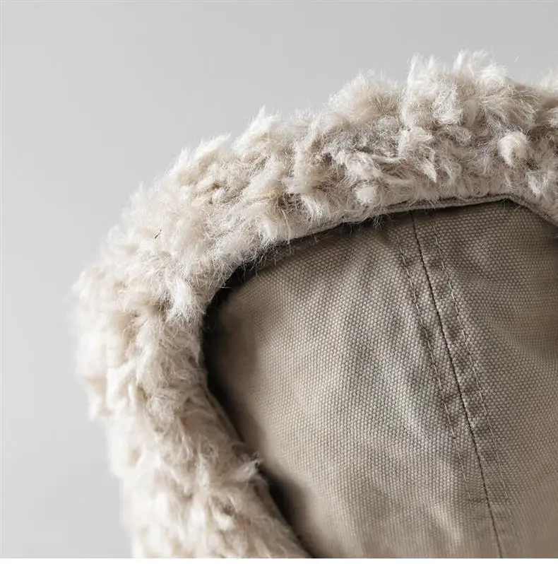 Men Wool Ear Flap Cap Warm Brown — feature 16