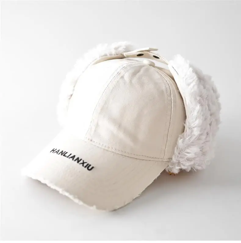Men Wool Ear Flap Cap Warm Brown — feature 2