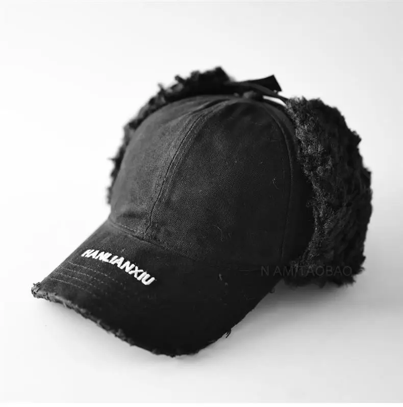 Men Wool Ear Flap Cap Warm Brown — feature 4