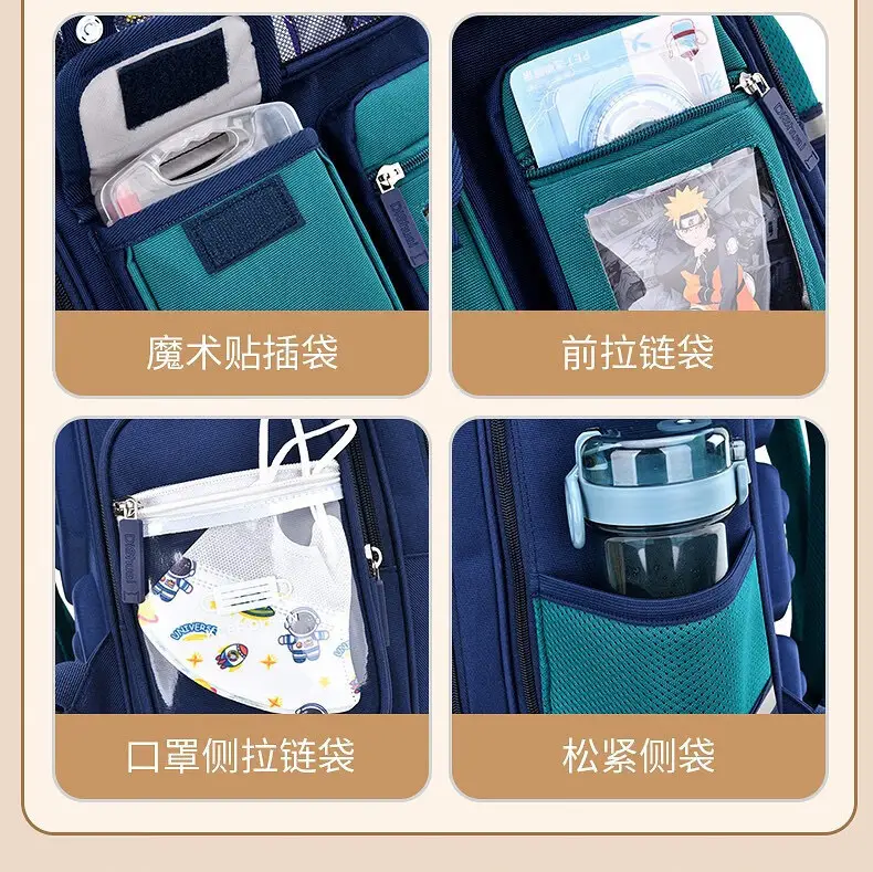 2026 New Model Children's Schoolbag, Elementary School Backpack for Ages 6-12, Naruto Star Delu, Cute, Large Capacity, Spine Protection, Weight Reduction — feature 10
