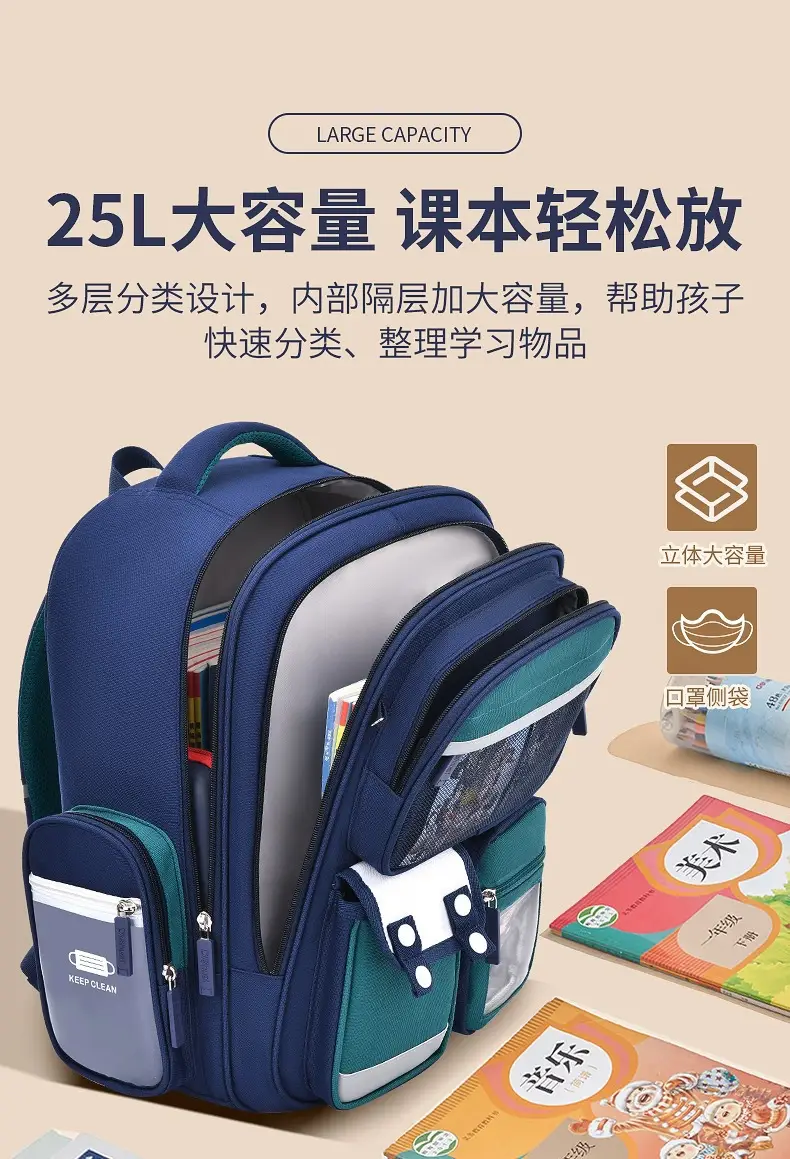 2026 New Model Children's Schoolbag, Elementary School Backpack for Ages 6-12, Naruto Star Delu, Cute, Large Capacity, Spine Protection, Weight Reduction — feature 8