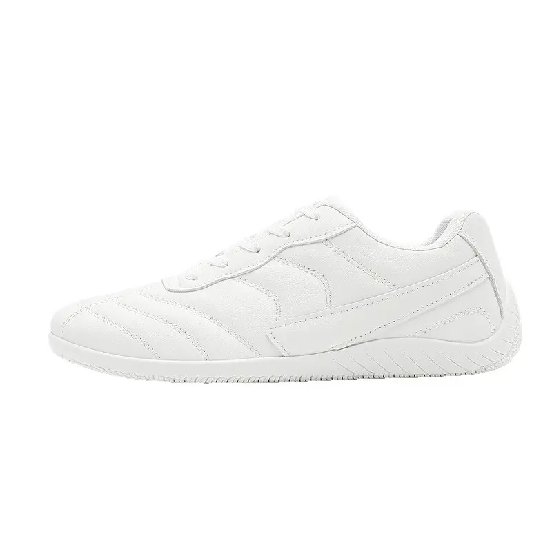 Light Luxury 2025 Autumn Couple Large Size Hong Kong Style Leather Racing Breathable Low-Cut Thick-Soled Sports Sneakers Super Fiber Casual Men