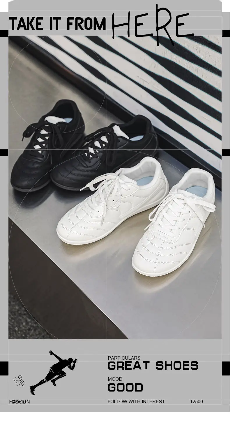 Light Luxury 2025 Autumn Couple Large Size Hong Kong Style Leather Racing Breathable Low-Cut Thick-Soled Sports Sneakers Super Fiber Casual Men — feature 1