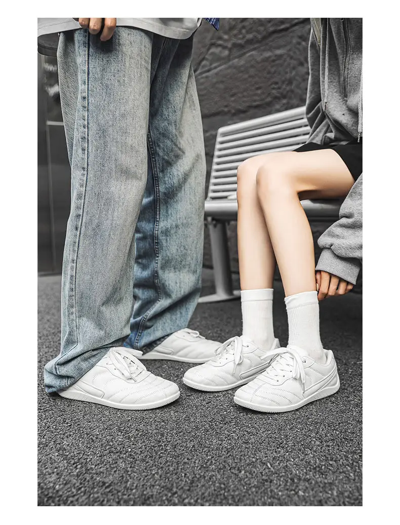 Light Luxury 2025 Autumn Couple Large Size Hong Kong Style Leather Racing Breathable Low-Cut Thick-Soled Sports Sneakers Super Fiber Casual Men — feature 15