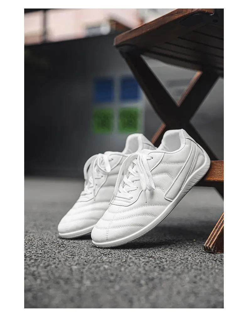 Light Luxury 2025 Autumn Couple Large Size Hong Kong Style Leather Racing Breathable Low-Cut Thick-Soled Sports Sneakers Super Fiber Casual Men — feature 16