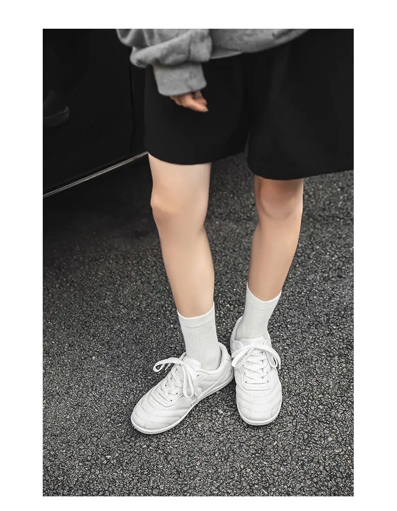Light Luxury 2025 Autumn Couple Large Size Hong Kong Style Leather Racing Breathable Low-Cut Thick-Soled Sports Sneakers Super Fiber Casual Men — feature 18
