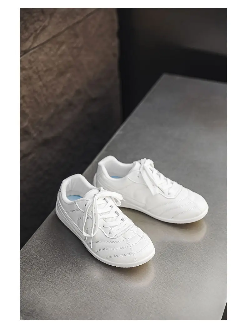 Light Luxury 2025 Autumn Couple Large Size Hong Kong Style Leather Racing Breathable Low-Cut Thick-Soled Sports Sneakers Super Fiber Casual Men — feature 5