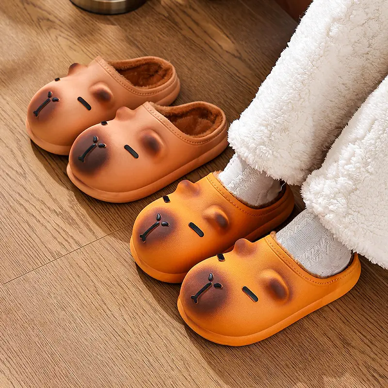 Kapibala Cartoon Slippers for Kids Warm Fleece Lined Waterproof - Image 10
