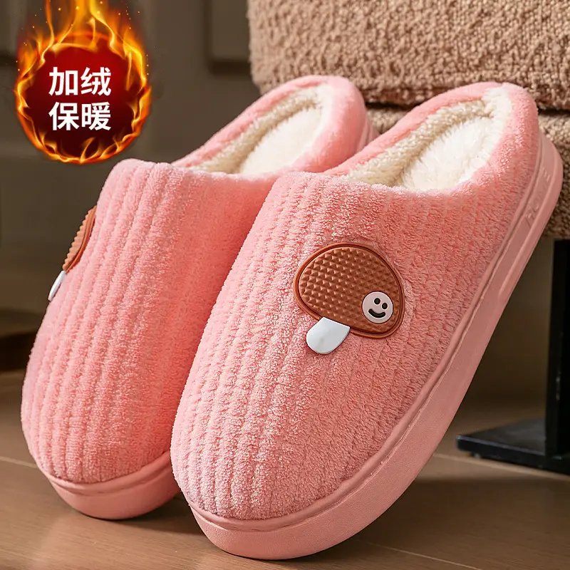 Waterproof Cotton Slippers for Men Winter Warm Indoor Non-Slip - Image 7