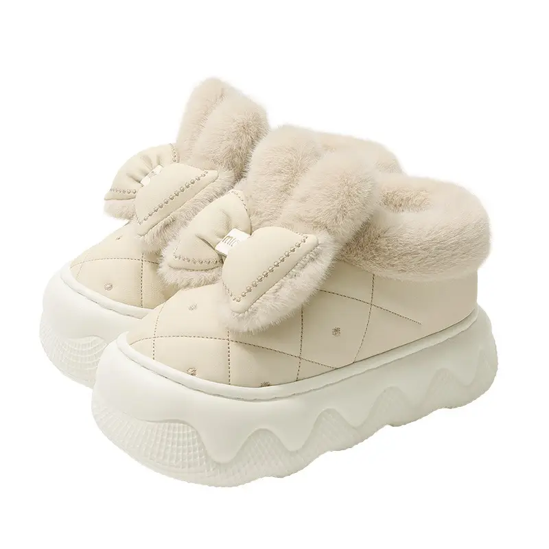 2026 New Model Cotton Slippers for Women, Warm, Closed-Toe, Autumn and Winter Indoor Home Use, Waterproof, Non-Slip, Outdoor Wear, Closed-Back Maternity Cotton Shoes - Image 8