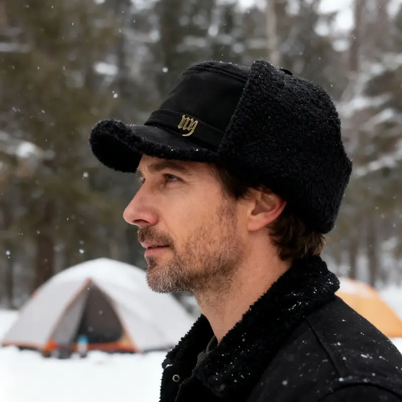 Men Winter Warm Ear Hat with Duckbill Cap - Image 4